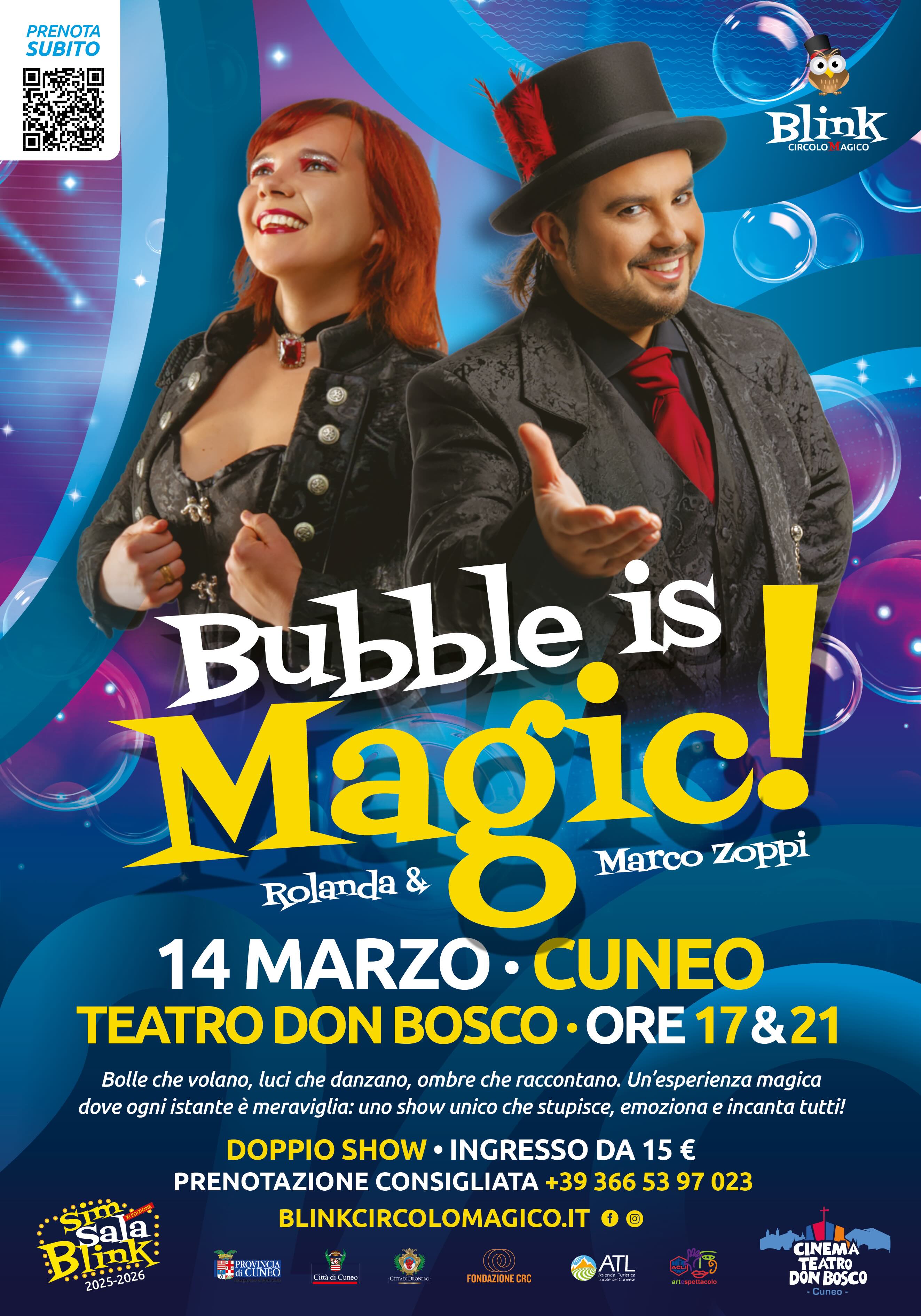 BUBBLE IS MAGIC con Marco Zoppi e Rolanda BUBBLE IS MAGIC con Marco Zoppi e Rolanda